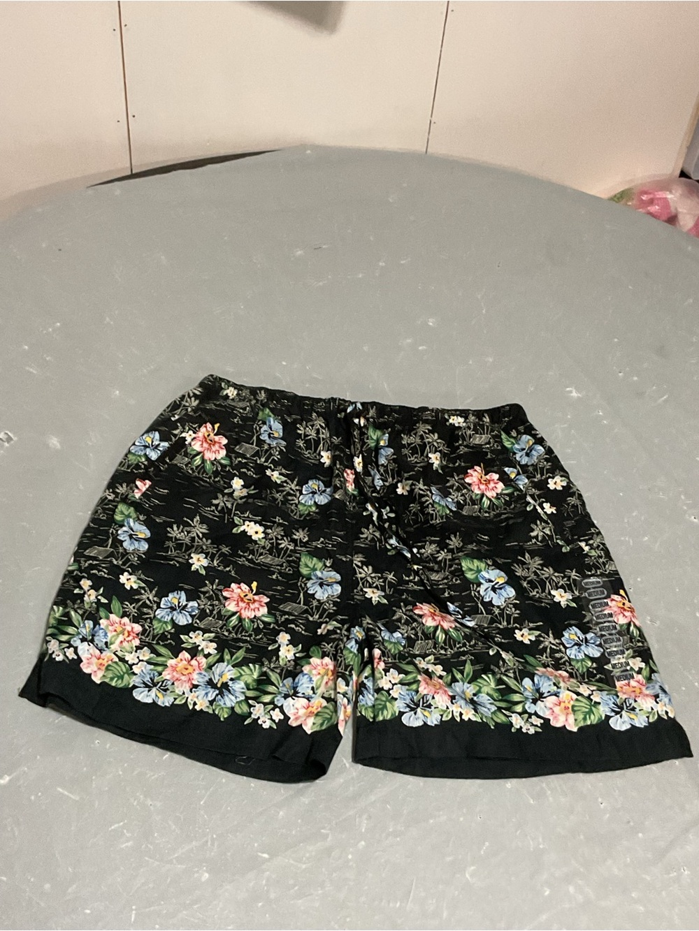 OP Women’s Black Floral Bermuda Shorts